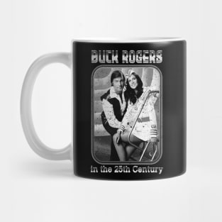 retro buck rogers duet grayscale Mug